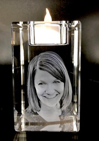 3D Crystal Photo Candle